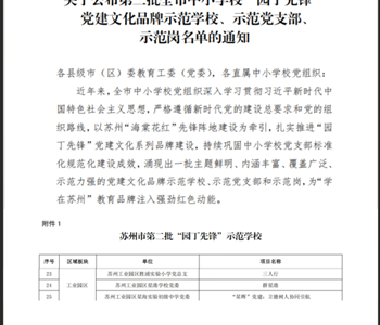 党建红耀“星”教育　四校同膺市级殊荣